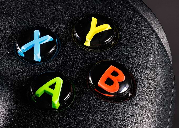Macro of a joypad
