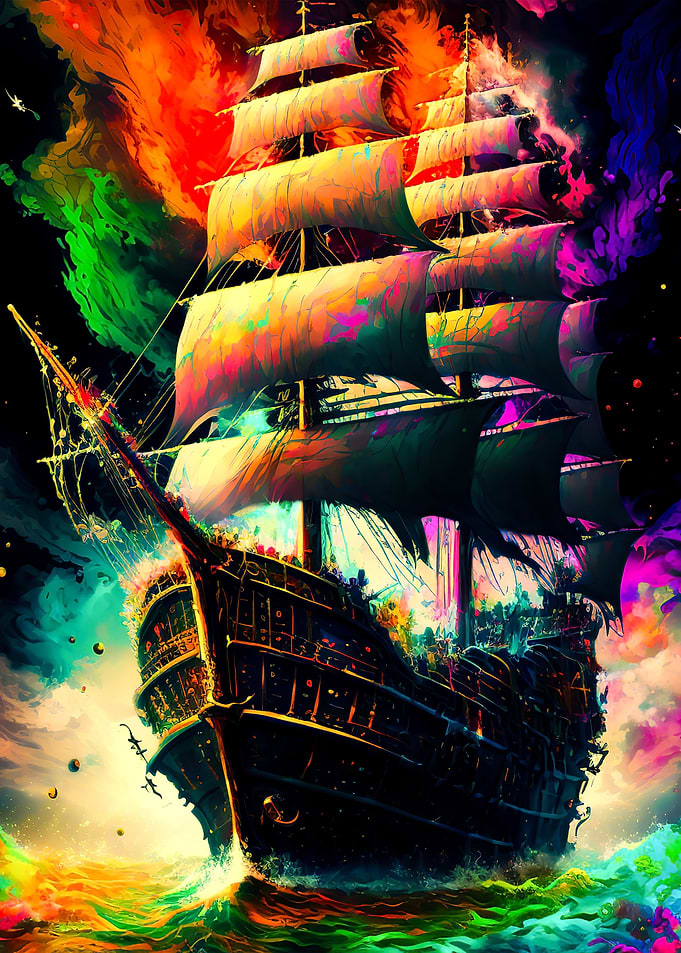 pirate ship colorful
