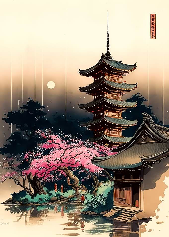Japanese pagoda