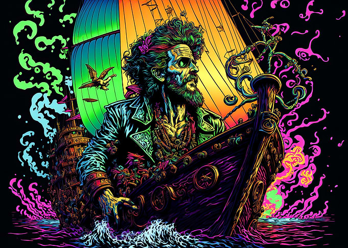 pirate ship colorful