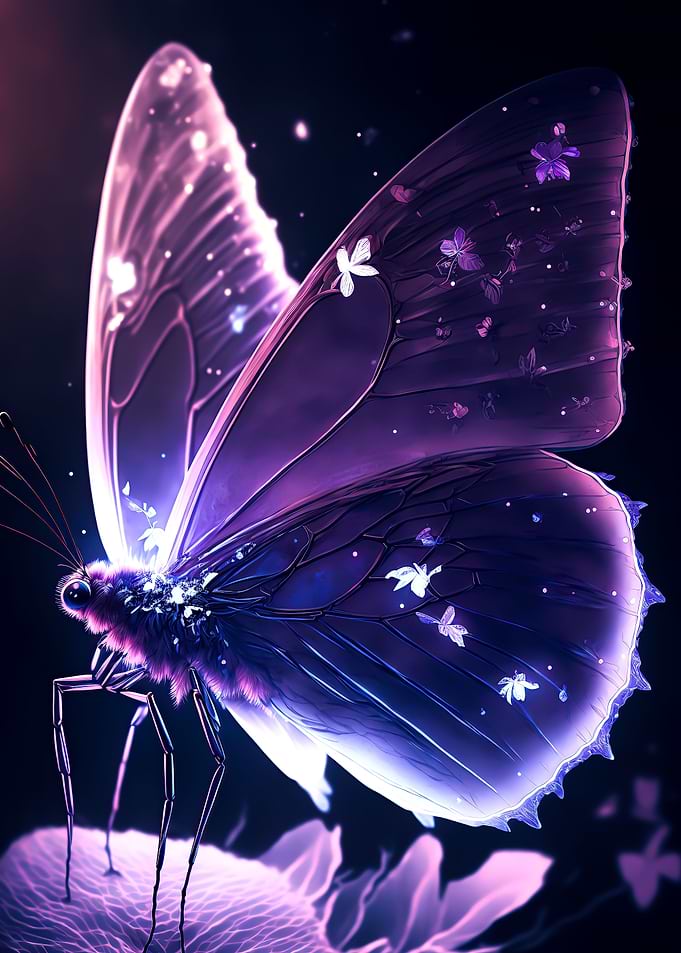 Butterfly neon