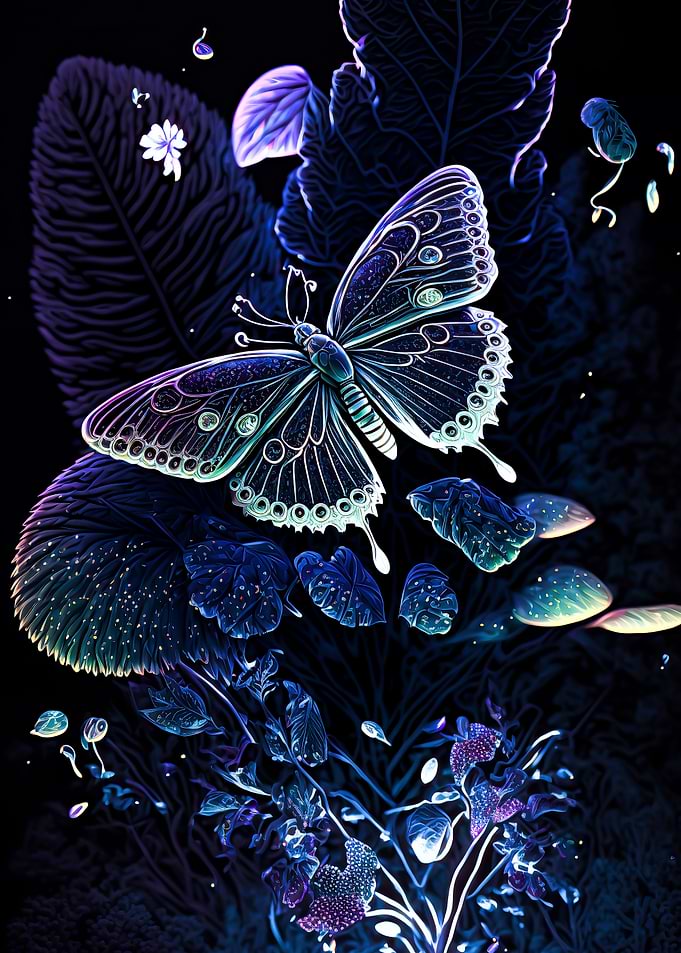 Butterfly neon
