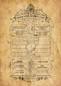 Hogwarts School List