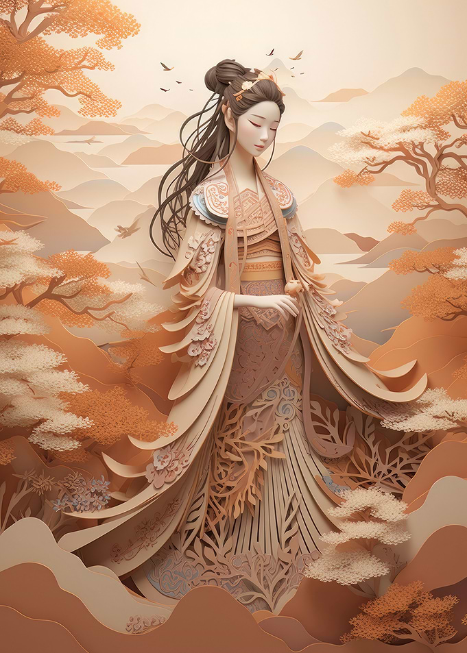 Geisha From Origami