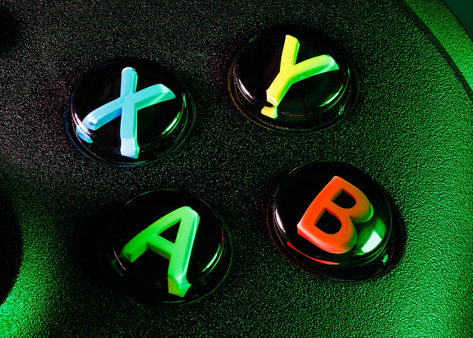 Macro of a joypad