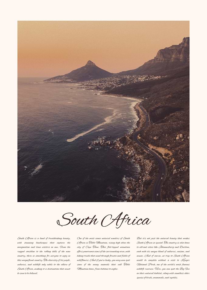 South Africa Poster