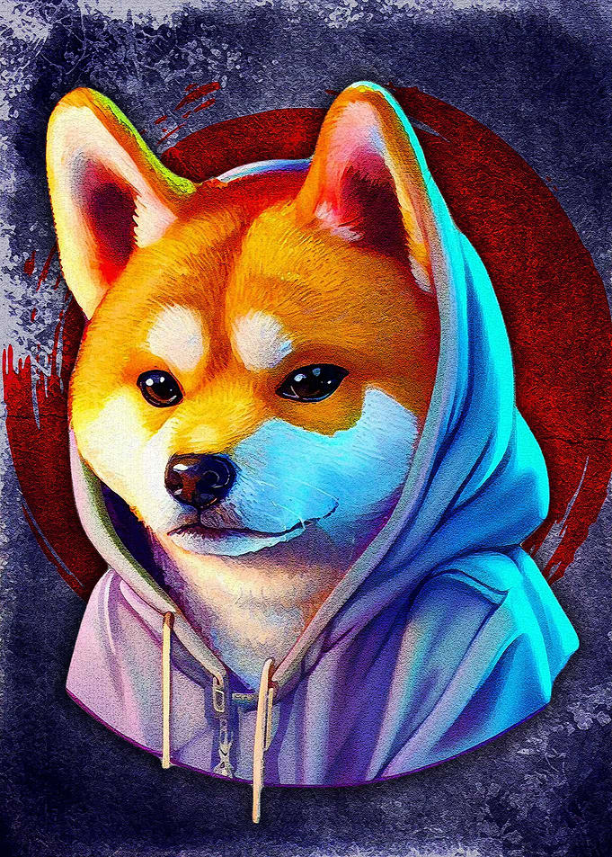 cute dog art