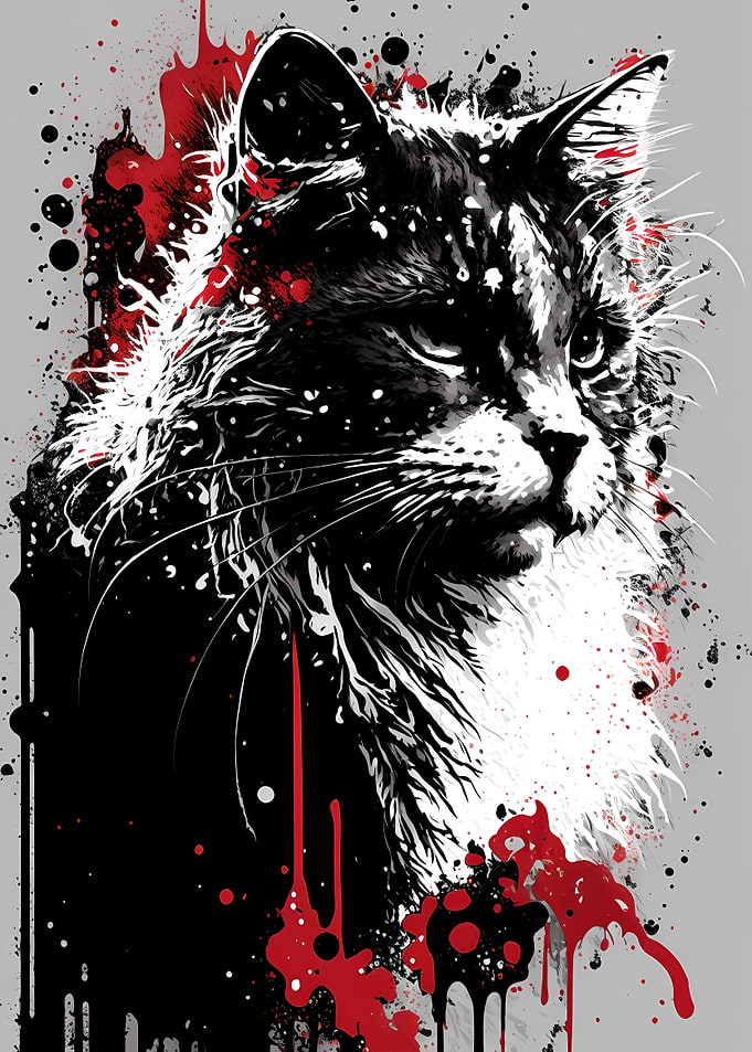 Siberian Cat Portrait