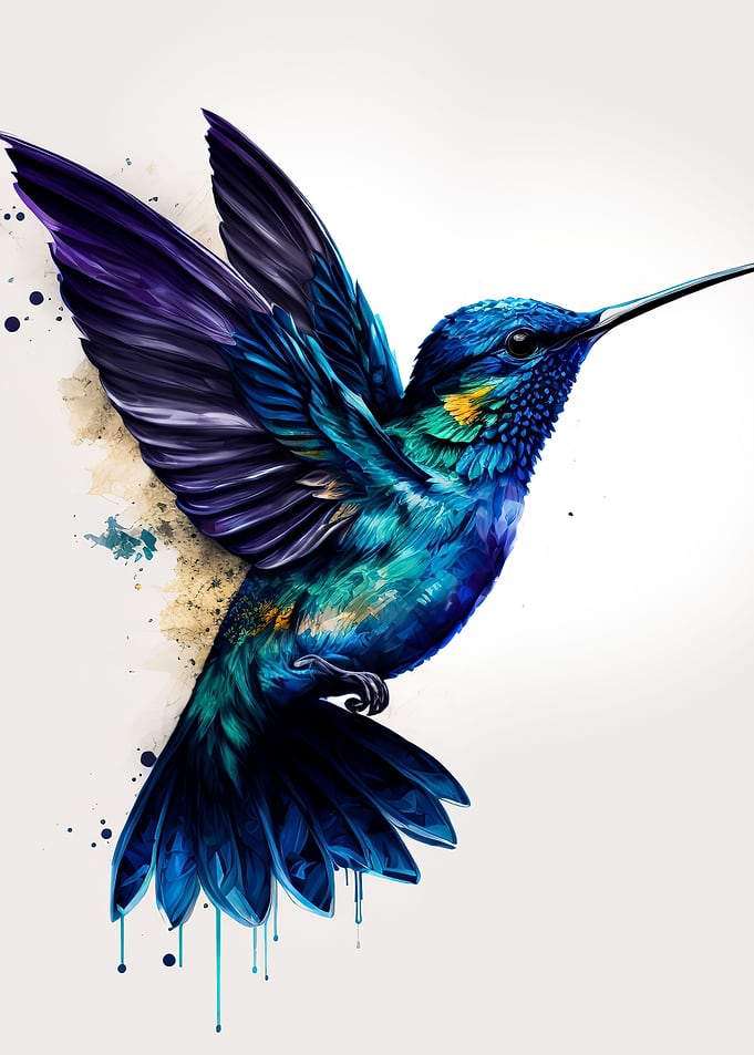 Watercolor bird