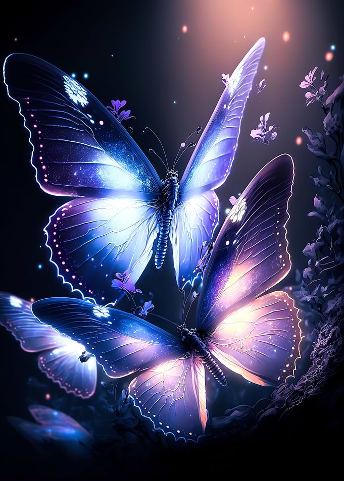 Butterfly neon