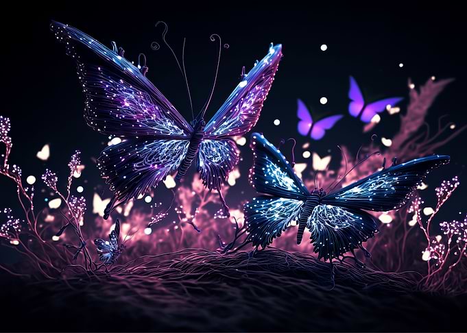 Butterfly neon