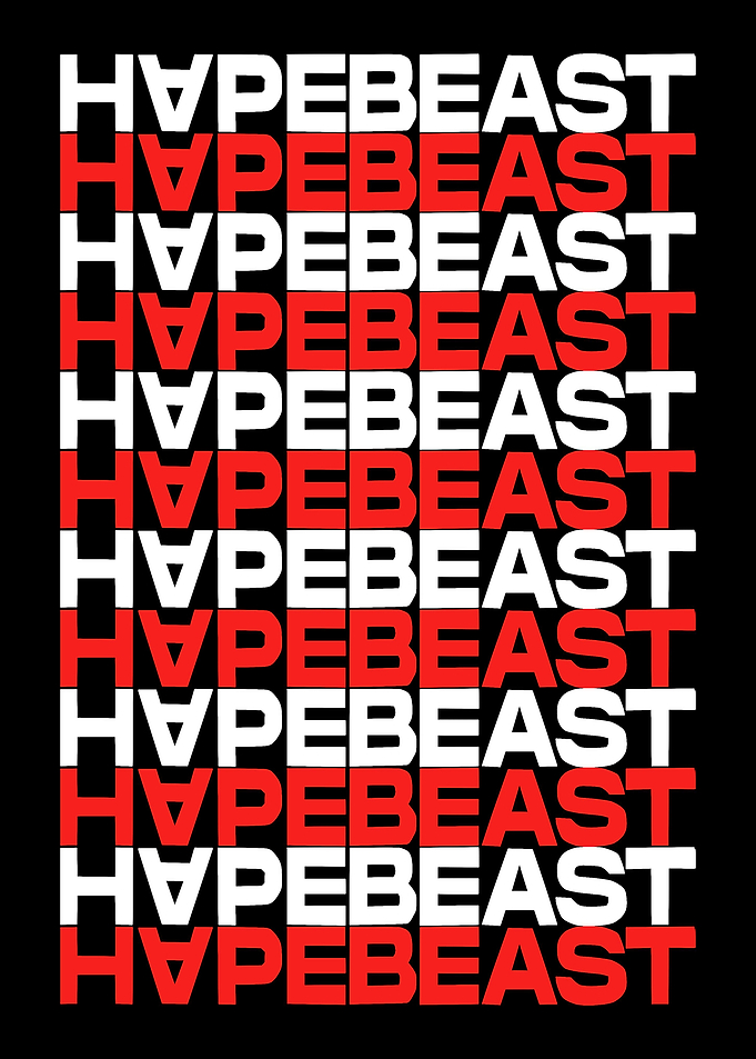 Pattern typo hypebeast