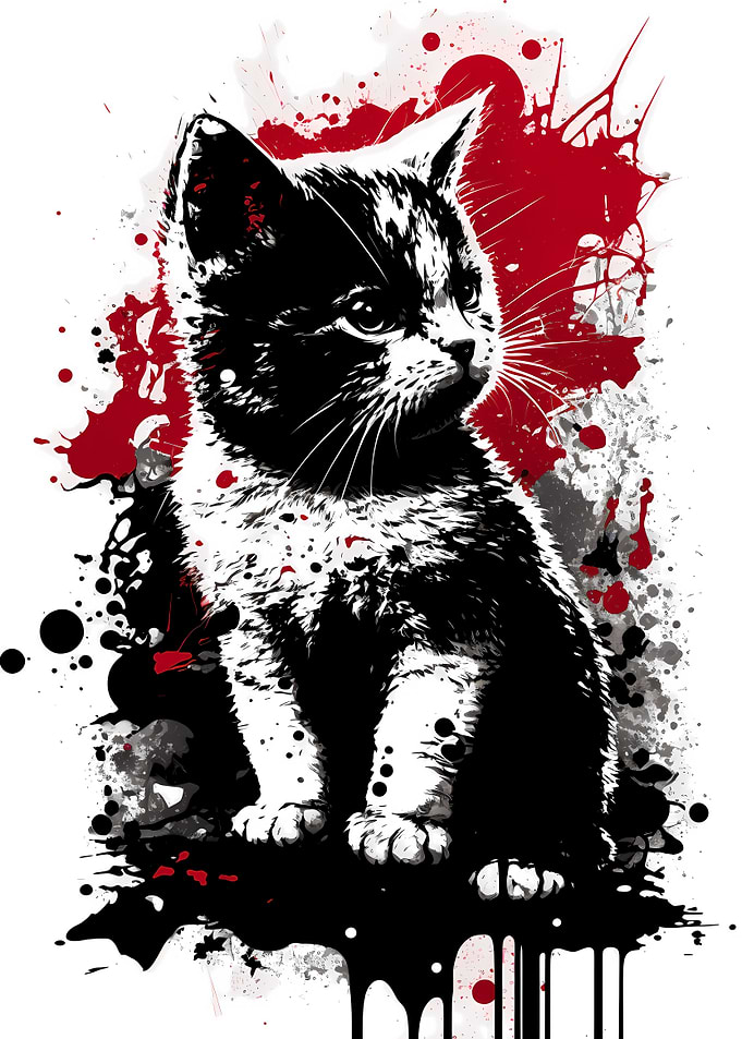Munchkin Cat Portrait