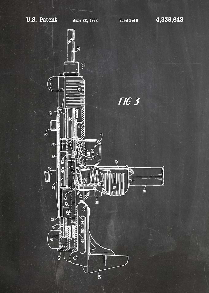Uzi patent design 1982