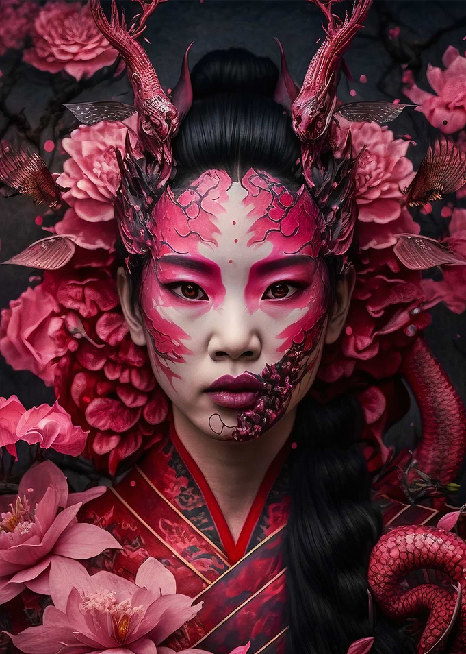 Transfor geisha dragon
