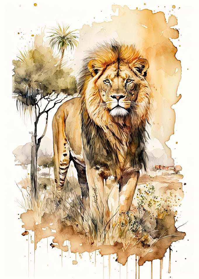 Wild African Lion