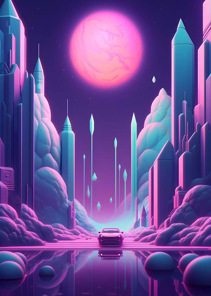 Futuristic and Colorful