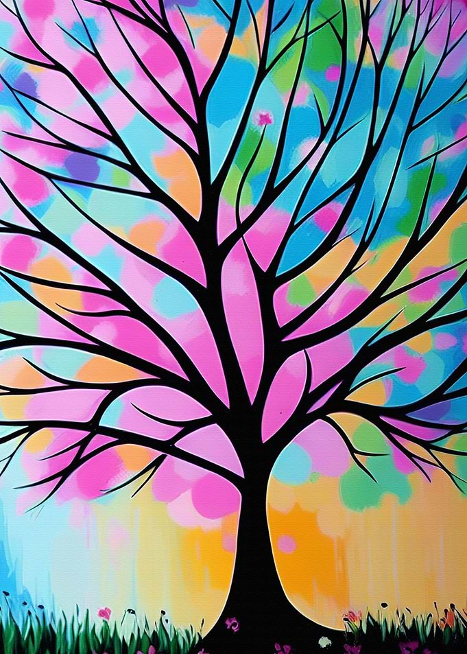 Pastel Dreamy Tree