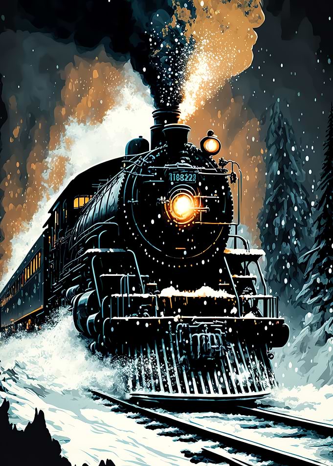 Retro Locomotive Train
