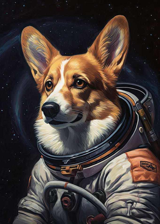 Corgi Dog The Astronaut