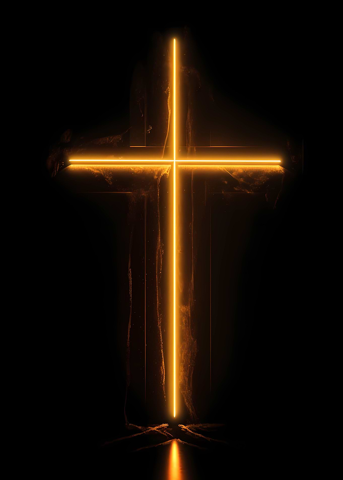 Golden Christian Cross