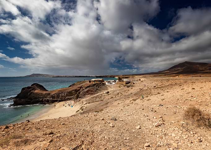 Papagayo beach, Spain view