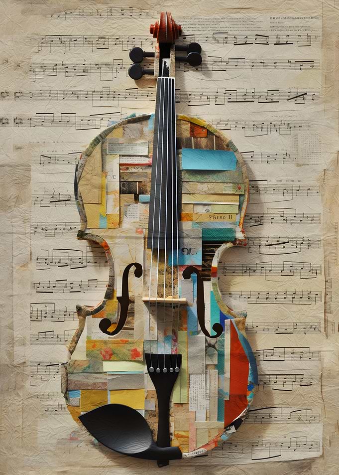 Violin Pop Art Poster