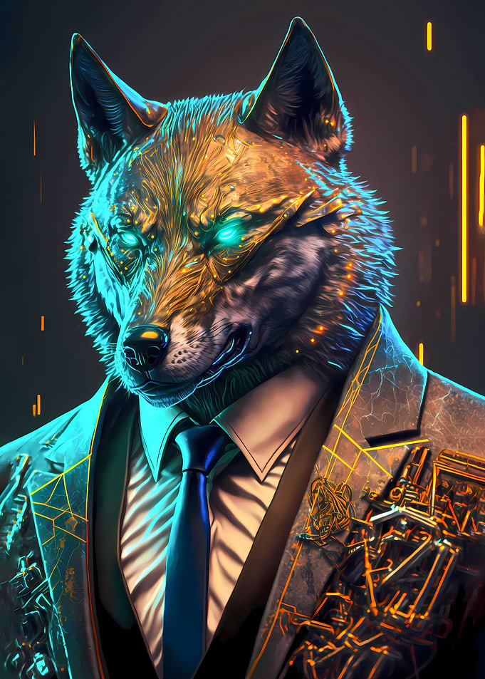 Wolf Manager In Suit