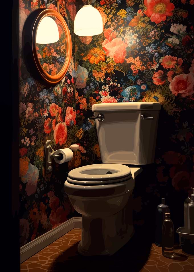 Hyperrealism Colorful WC
