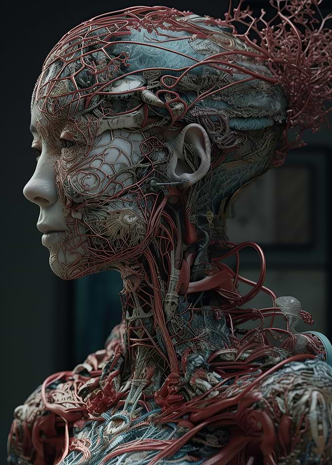 Female Porcelain Cyborg