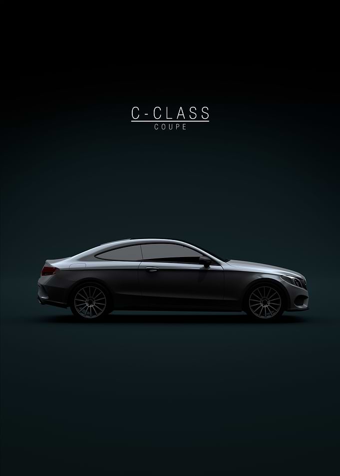 2017 Mercedes C Coupe Grey