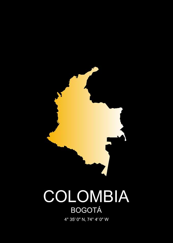 Colombia City Map