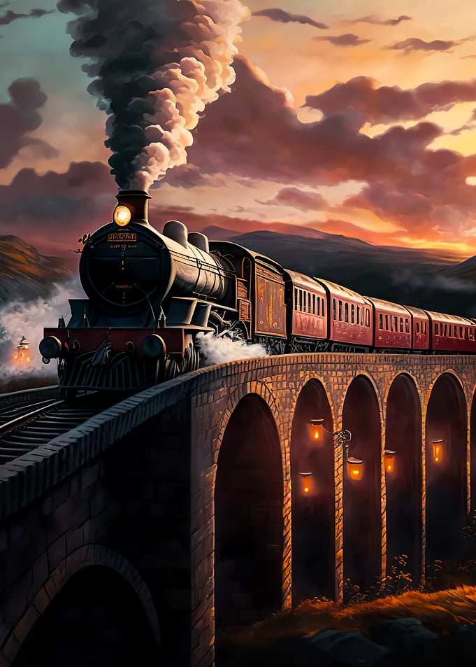 Retro Locomotive Train