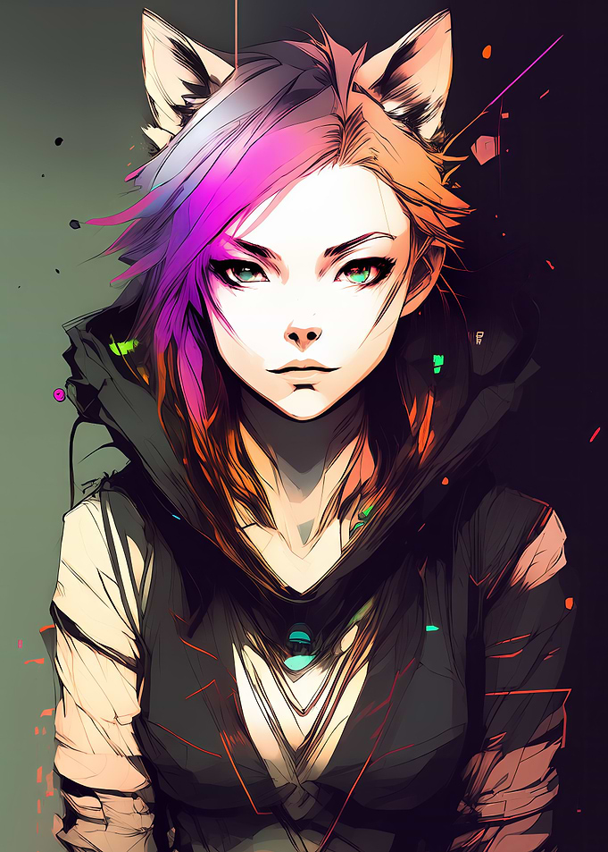 Cat girl punk army