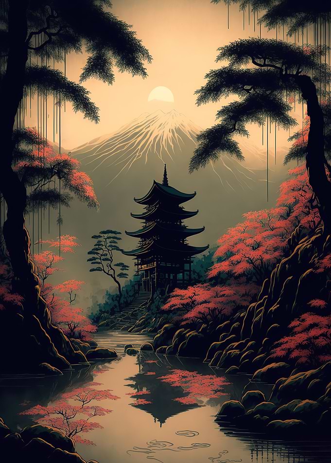 Japanese pagoda
