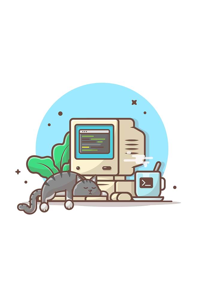 Cat With Computer