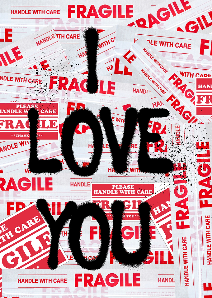 i love you street art