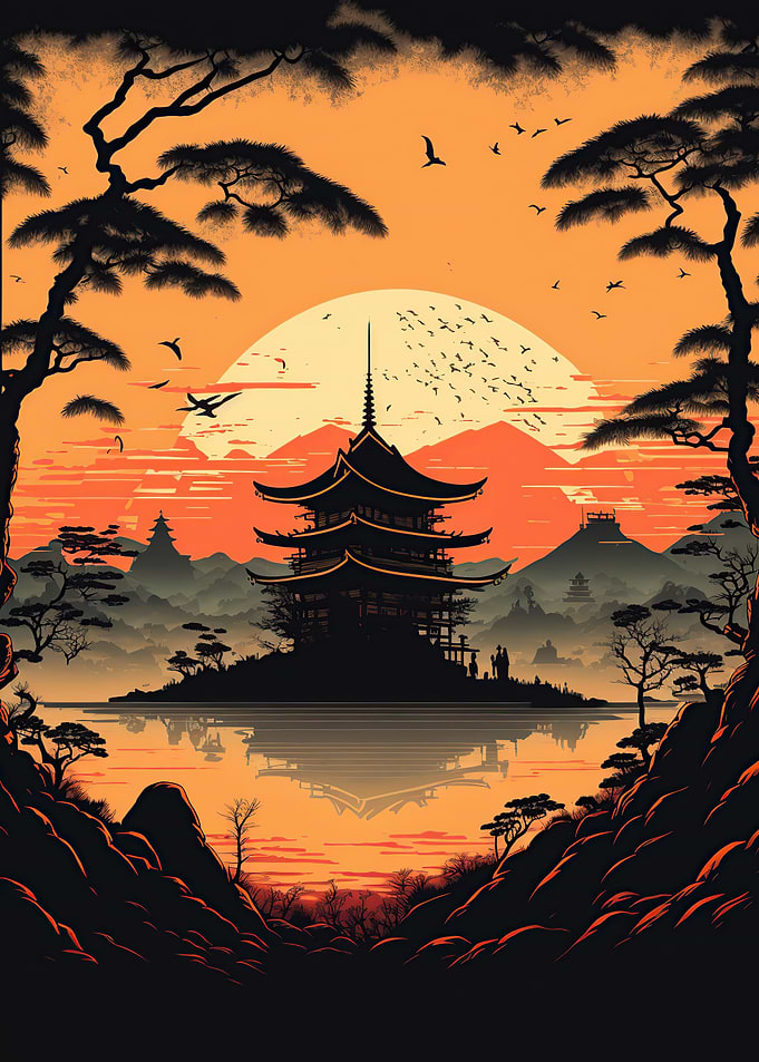 Japanese pagoda