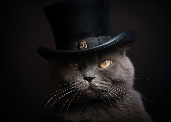 Cat with top Hat