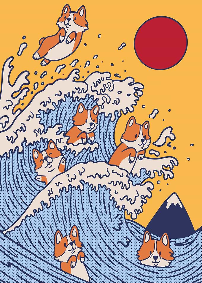 The wave of Corgi