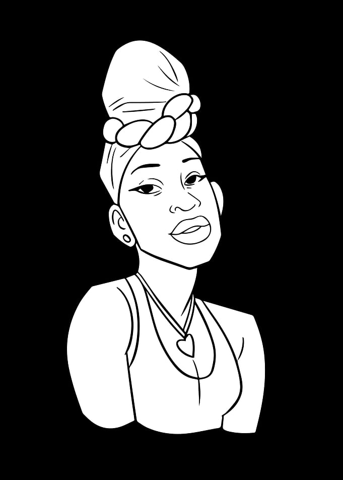 African woman Queen
