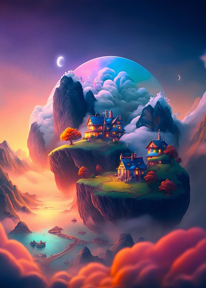 castle above clouds