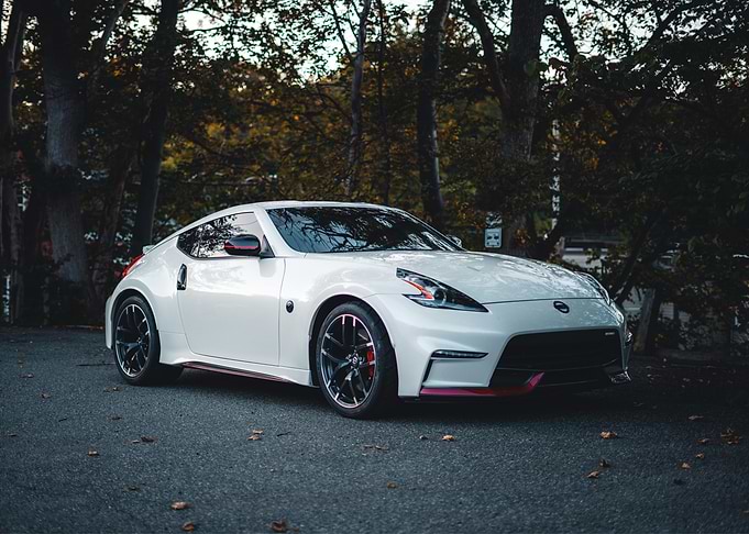 White Nissan Sport Car