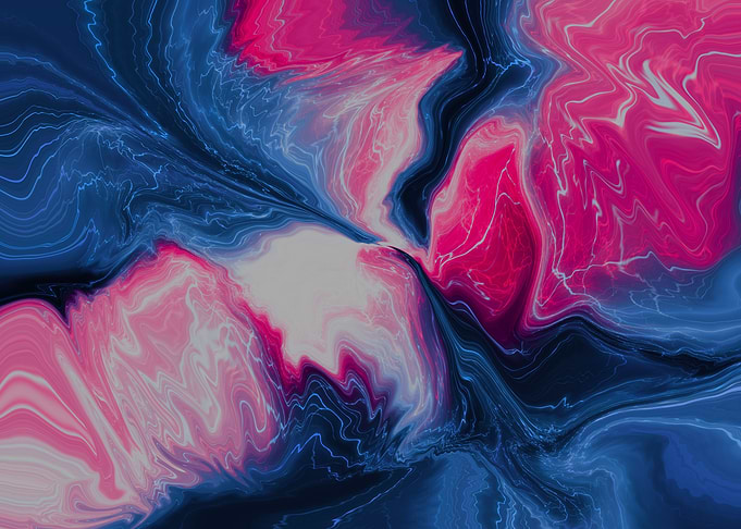 Pink marble waves