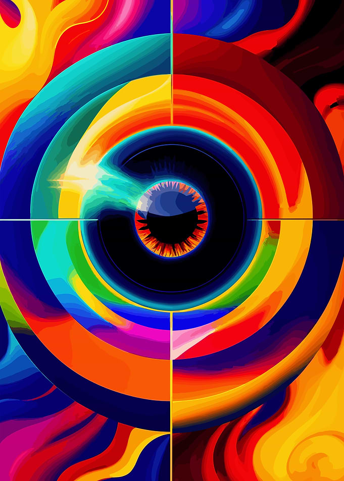 Abstract Round Shape Art