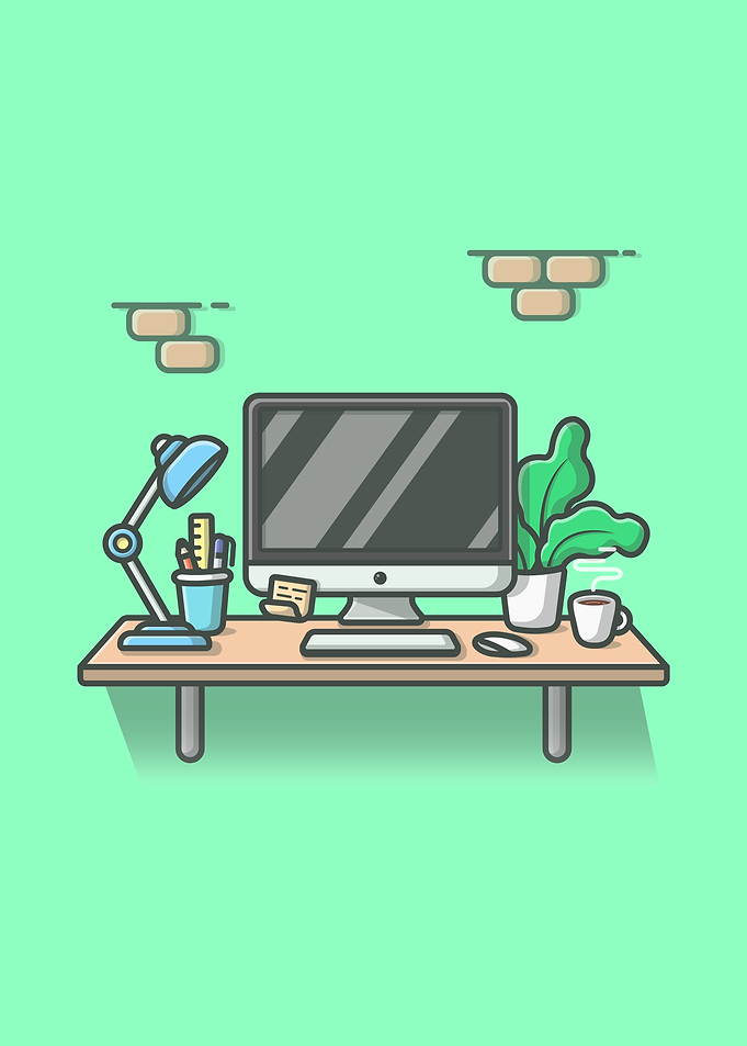 Workspace Cartoon