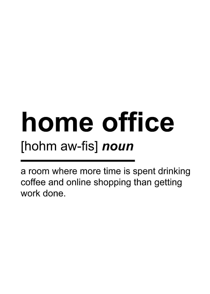 Home Office Text Art