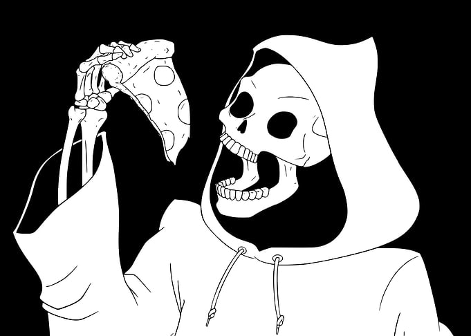 Pizza Skeleton