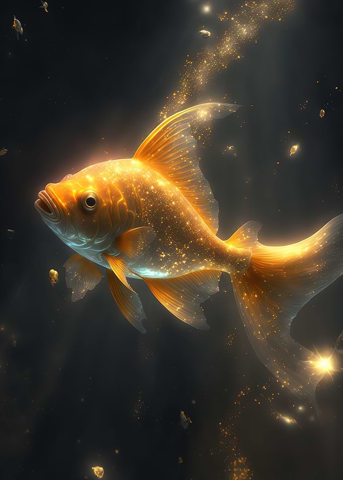 Goldfish cute animal
