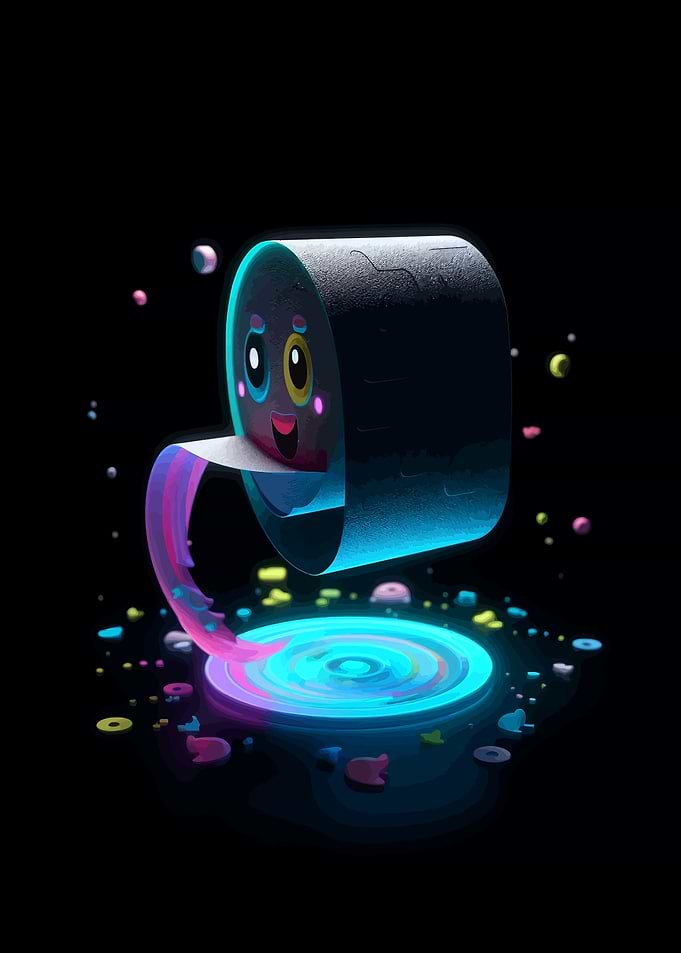 Hologram Toilet Paper Roll